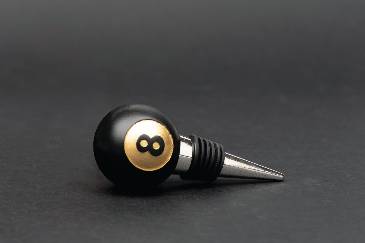8-Ball Bottle Saver, Wine Bottle, Liquor Bottle Stopper Saver by SuckUK