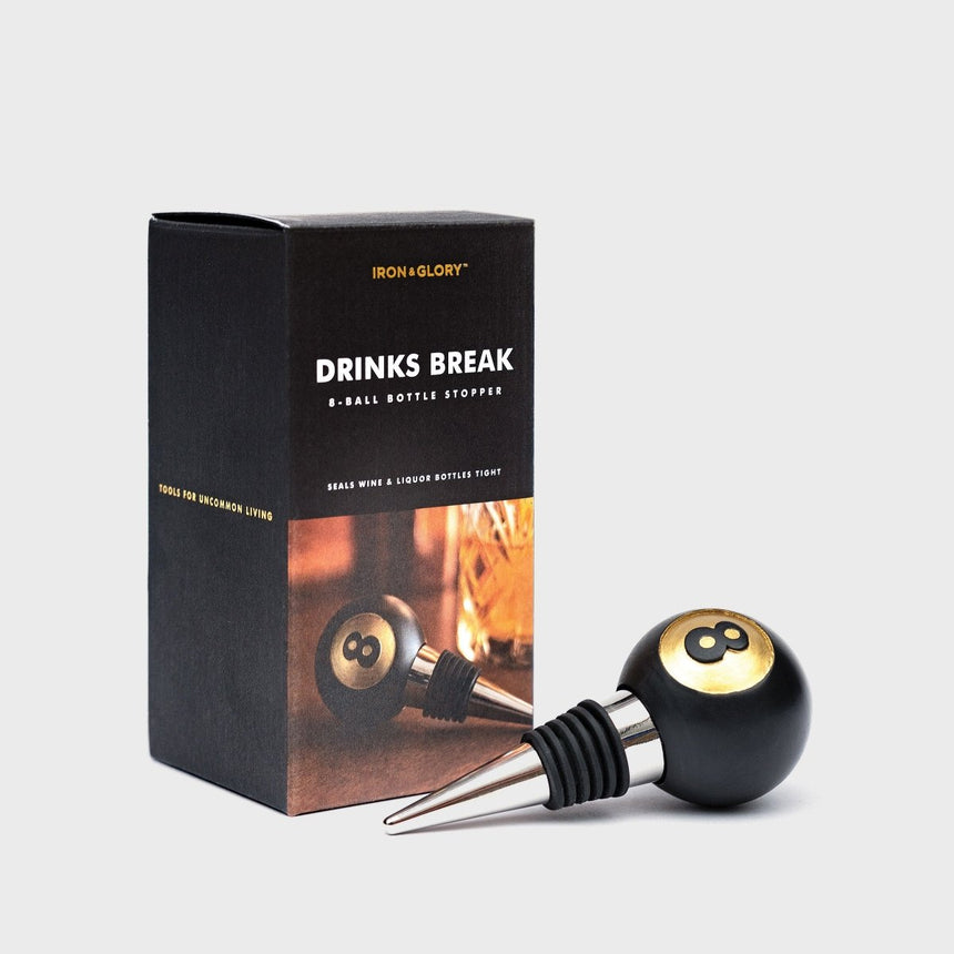 The Fashion Gift Shop: 8 - Ball Bottle Stop Drink Break, Wine Bottle Saver by Iron and Glory by The Fashion Gift Shop , Bottle Stoppers & Savers