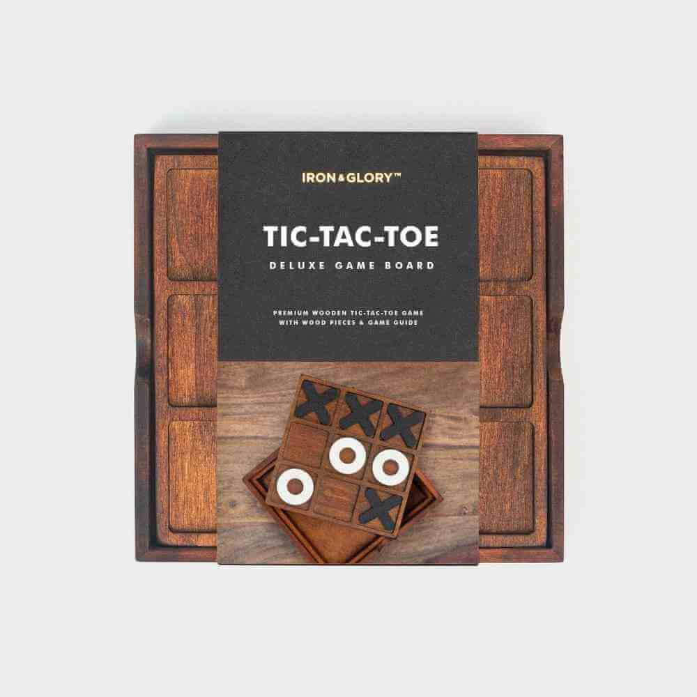 The Fashion Gift Shop: Tic - Tac - Toe - Iron & Glory Wooden Noughts & Crosses Game by Iron and Glory, Games & Puzzles