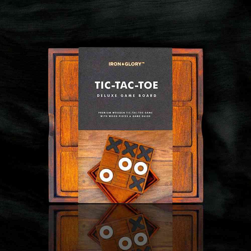 The Fashion Gift Shop: Tic - Tac - Toe - Iron & Glory Wooden Noughts & Crosses Game by Iron and Glory, Games & Puzzles