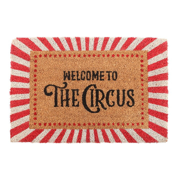 Welcome to the Circus Striped Doormat