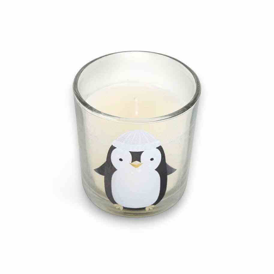 Frosty Vanilla Penguin Candle, Home Fragrance Boxed Candles Pompom