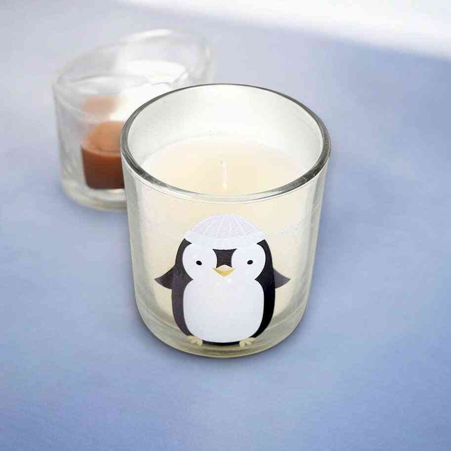 The Fashion Gift Shop: Frosty Vanilla Penguin Candle, Home Fragrance Boxed Candles Pompom by Jones Home & Gifts, Christmas candle