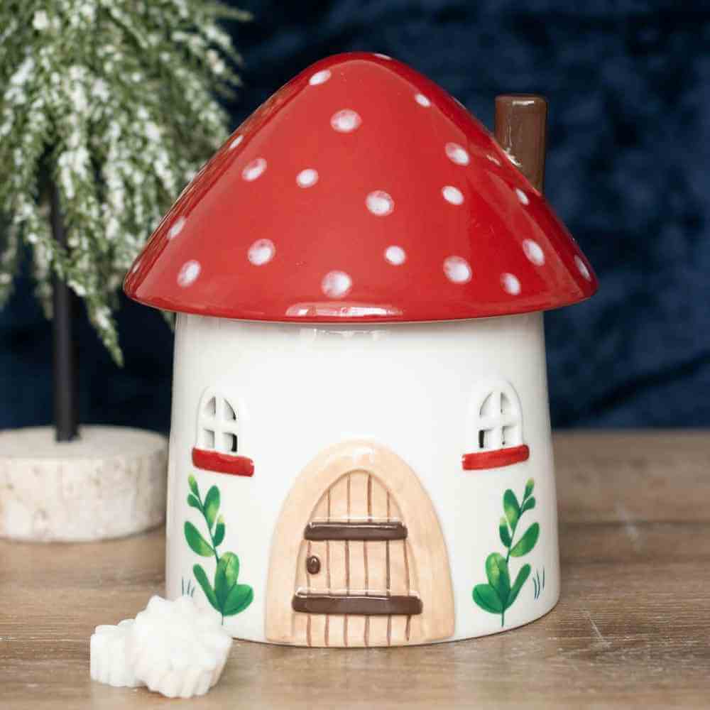 Mushroom House Oil Burner and Wax Warmer by Jones Home & Gifts