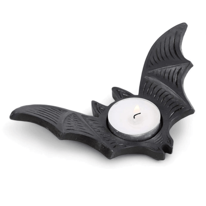 The Fashion Gift Shop: Bat Tealight Candle Holder for Eerie Home Decor by Spirit of equinox, Tea Light Holder