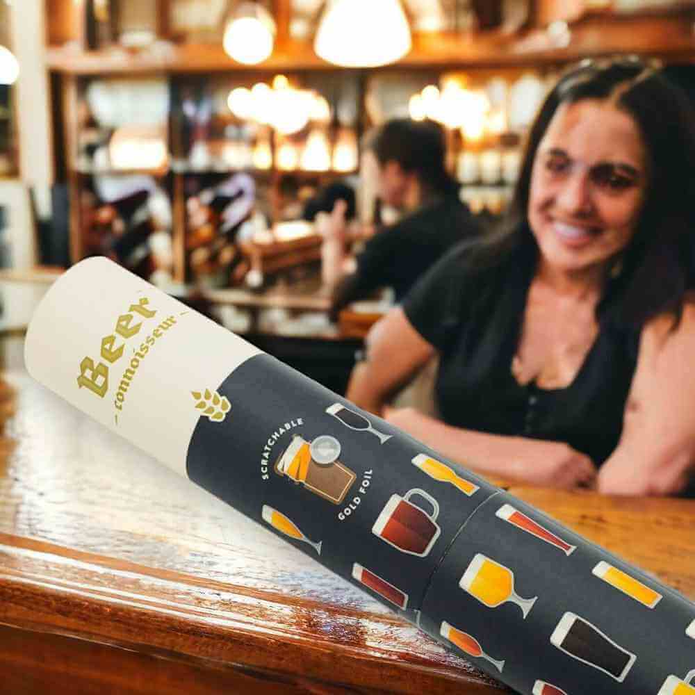 The Fashion Gift Shop: Beer Connoisseur Poster, Beer Facts Scratch Poster Guide by Luckies, Scratch Posters