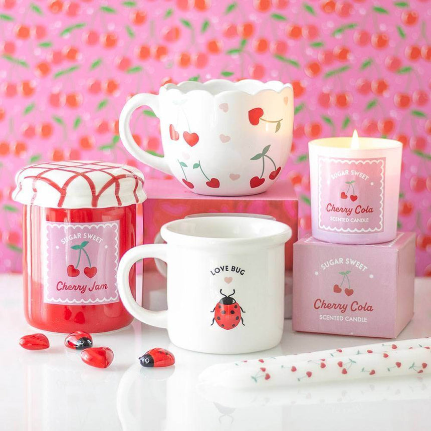 The Fashion Gift Shop: Cherry Cola Bliss: Sweet Fizzy Aroma Candle for Romantic Gifting by Jones Home & Gifts, Candles