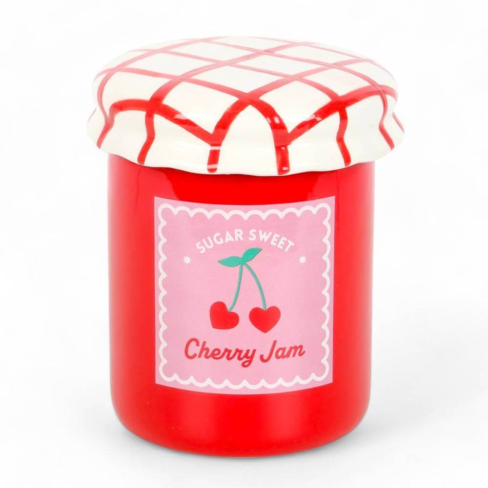 The Fashion Gift Shop: Classic Glossy Cherry - Red Jam Jar, Oil Burner and Wax Warmer, Summer, Classic by Jones Home & Gifts, Oil Burner & Wax Melters