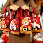 Christmas Felt Gift Bag, Candy Bag, Christmas Tote Bags - The Fashion Gift Shop by Fashion Accessories