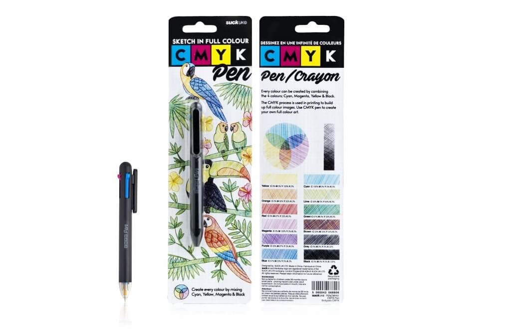 CMYK Make Full-Colour Art with This Ballpoint Pen by SuckUK