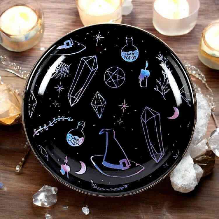 Crystal Potion Witch Trinket Jewellery Dish for Storage by Spirit of equinox