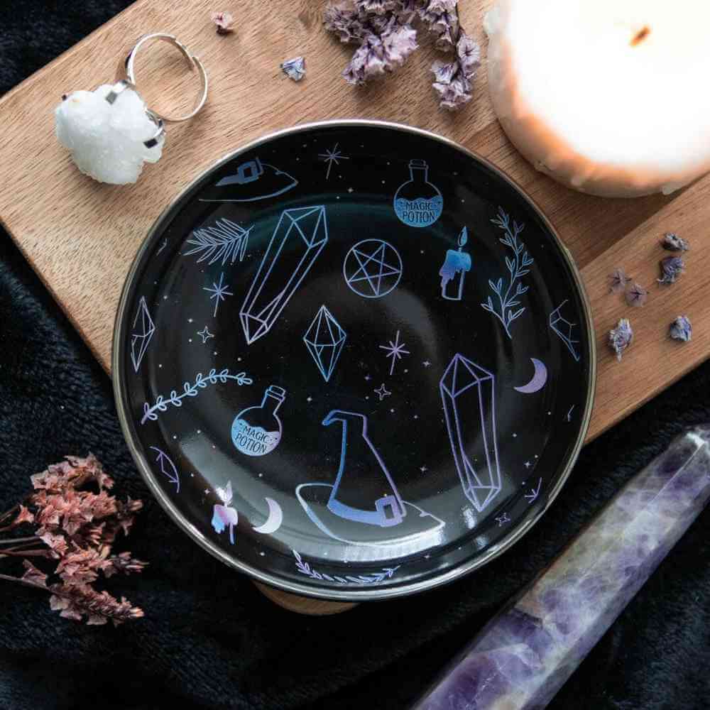 Crystal Potion Witch Trinket Jewellery Dish for Storage by Spirit of equinox
