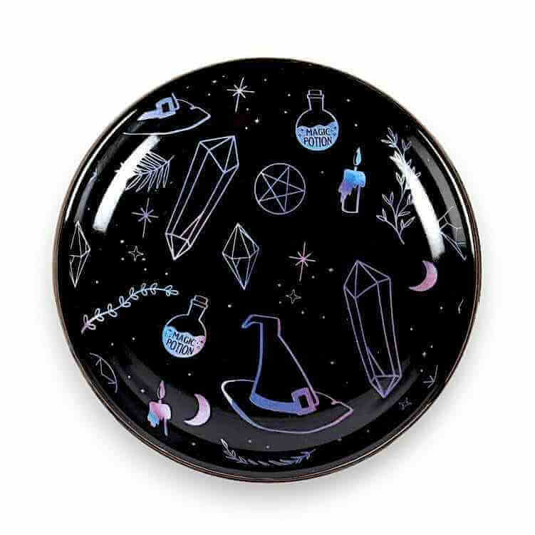 The Fashion Gift Shop: Crystal Potion Witch Trinket Jewellery Dish for Storage by Spirit of equinox, Jewellery Dish