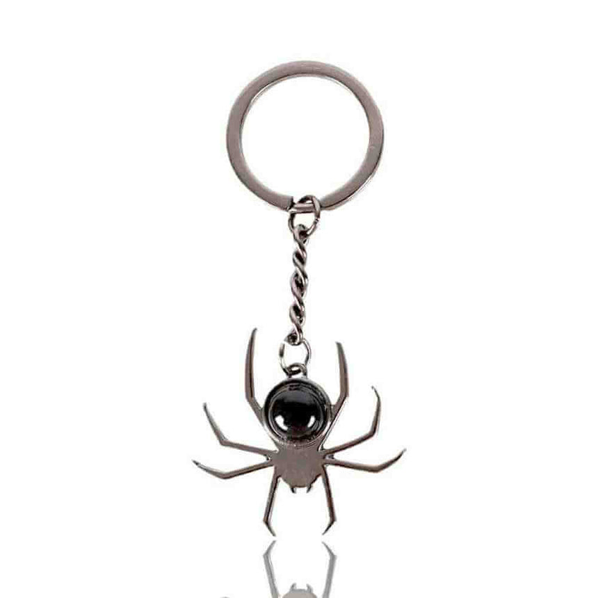 The Fashion Gift Shop: Spider Crystal Keyrings Black Obsidian Opal Amethyst Charm by Spirit of equinox, Bag Charms & Keyrings