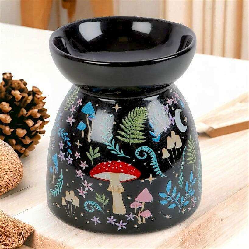 Dark Forest Print Oil Burner Wax Melter Home Fragrance by Spirit of equinox