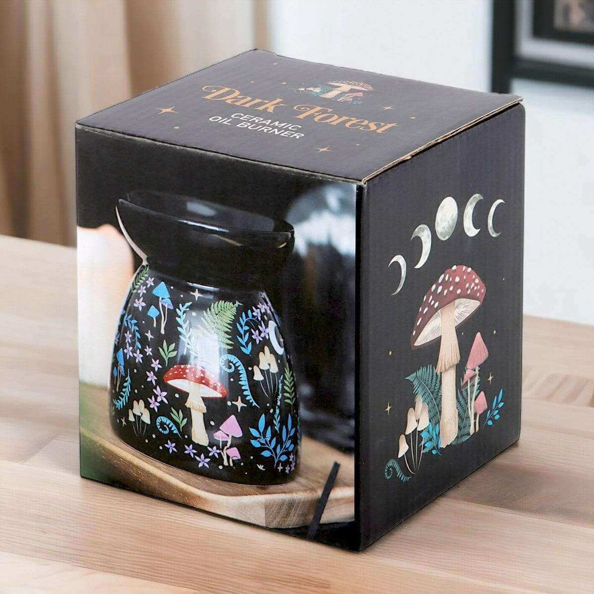 The Fashion Gift Shop: Dark Forest Print Oil Burner Wax Melter Home Fragrance by Spirit of equinox, Oil Burner & Wax Melters