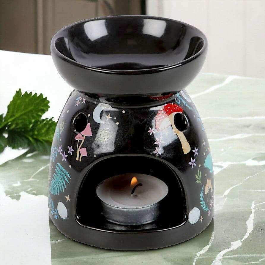 Dark Forest Print Oil Burner Wax Melter Home Fragrance by Spirit of equinox