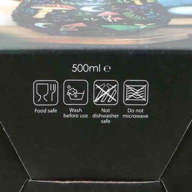 The Fashion Gift Shop: Dark Forest Print Stemless Wine Glass Gin Tumbler 500ml by Spirit of equinox, Stemless Wine Glass