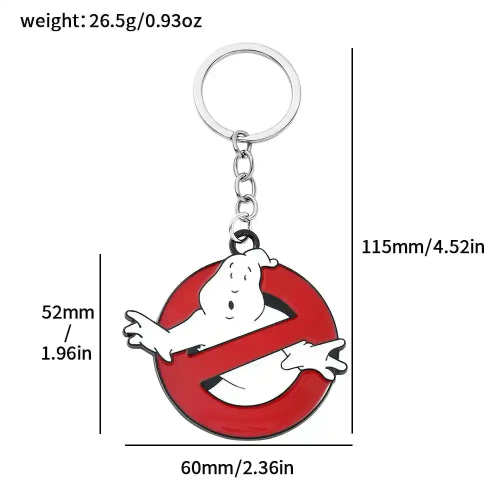 Ghostbusters Movie Logo Keyring Ghost Keychain Charm by Fashion Accessories