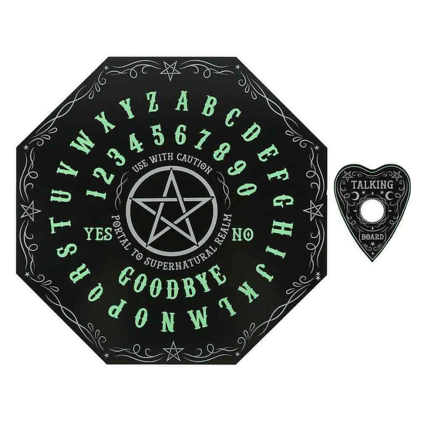 The Fashion Gift Shop: Glow in the Dark Octagon Spirit Board for Fun Gatherings by Spirit of equinox, Octagonal Spirit Boards