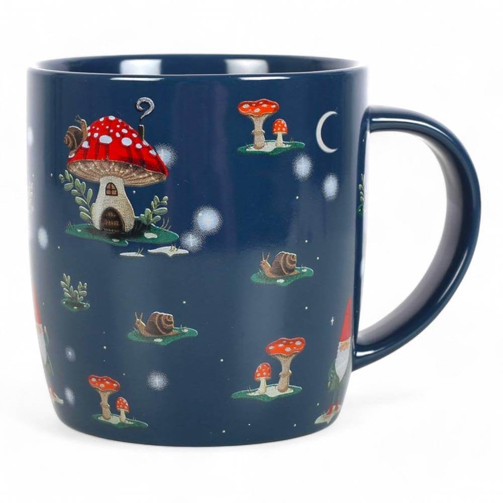 The Fashion Gift Shop: Gnome Sweet Gnome - Toadstool, Mushroom and a Charming Snail Mugs by Jones Home & Gifts, Mugs and Cups