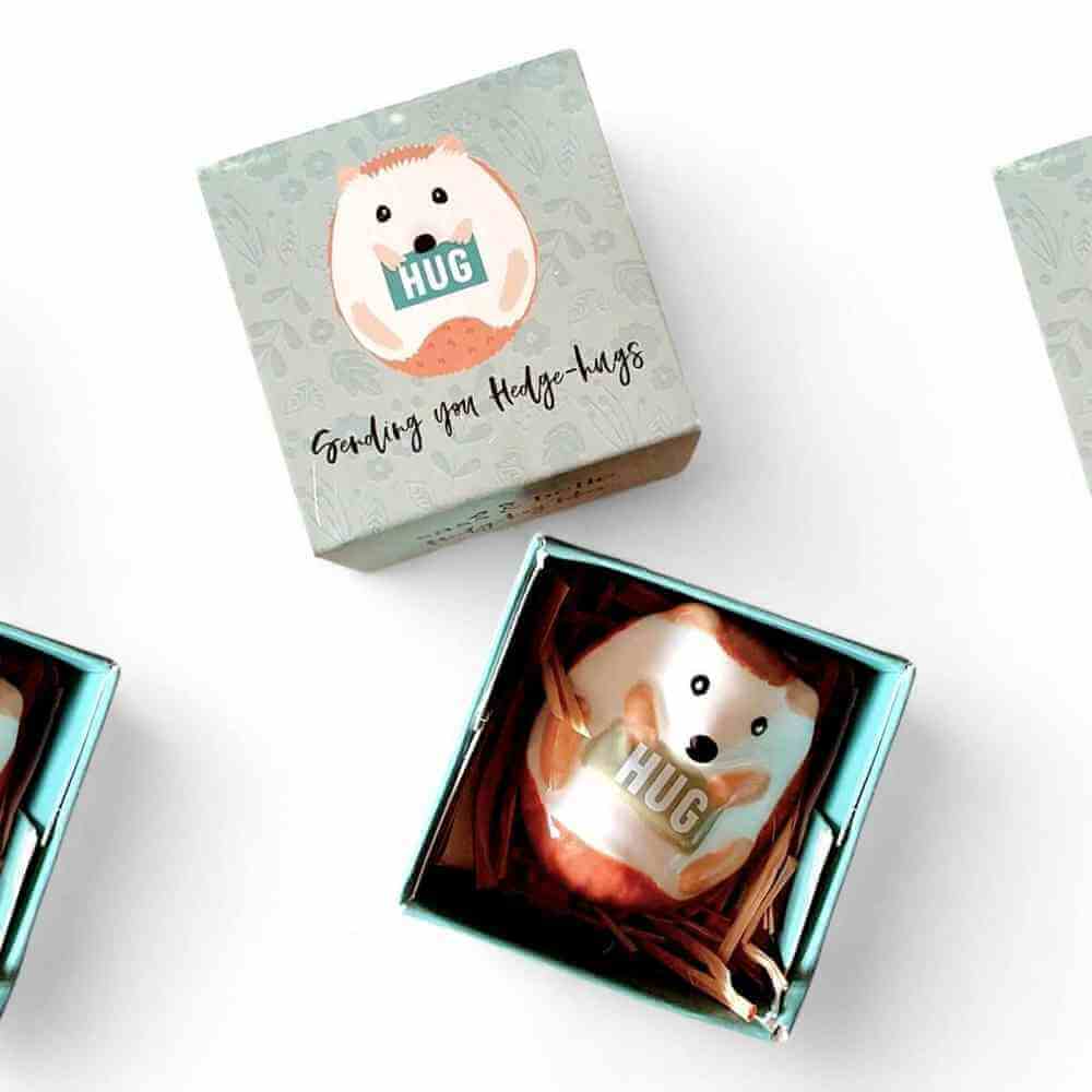 The Fashion Gift Shop: Hedgehog Token in Box, Stocking Filler, Secret Santa Gifts by Sass and Belle, Token Gifts