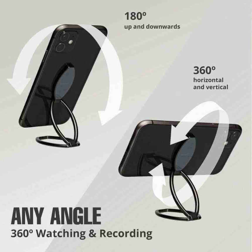 The Fashion Gift Shop: KickFlip - Black Mobile Phone Holder, Stand, hands - free By Bobino by Bobino, Mobile Phone Stands