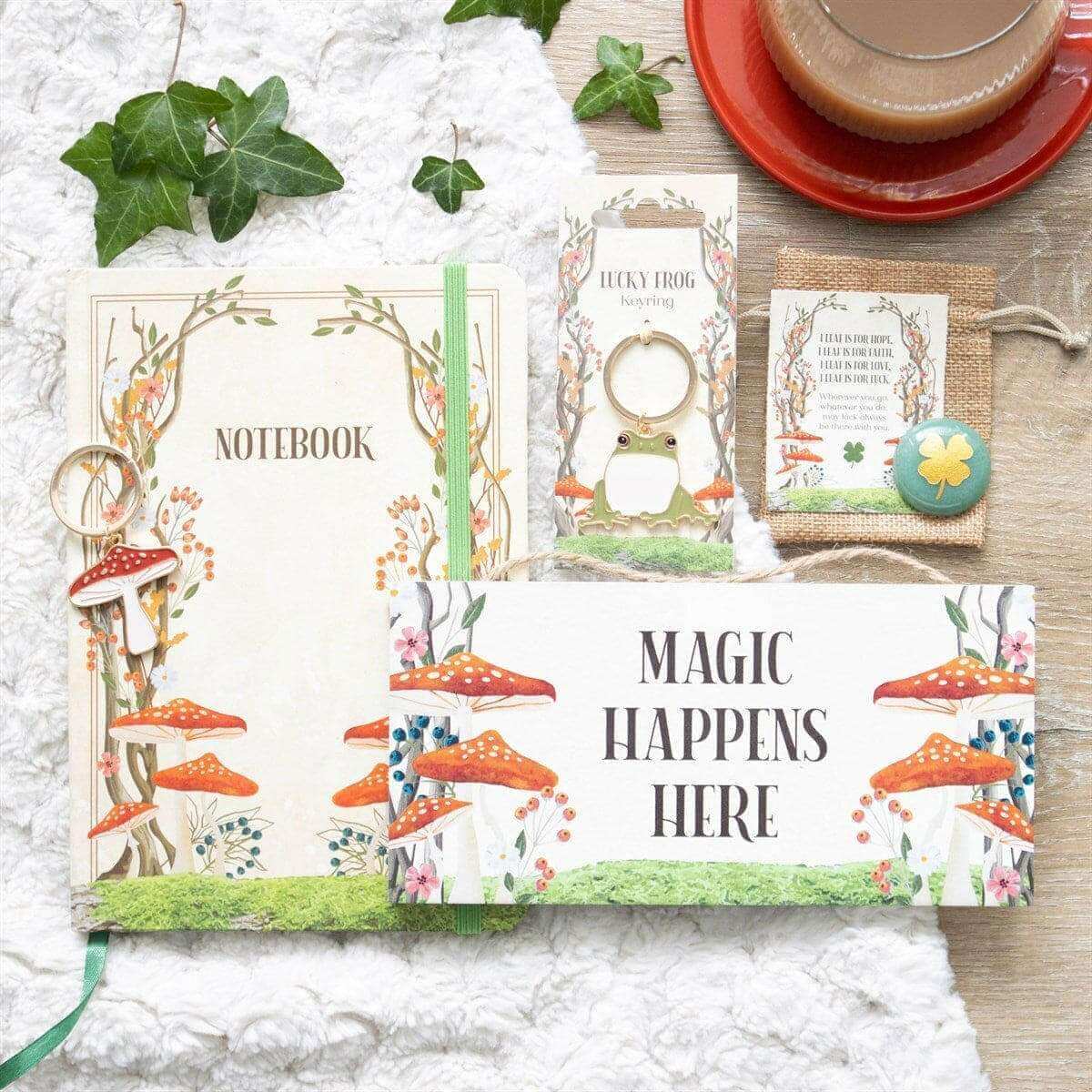 The Fashion Gift Shop: Lucky Toadstool Keyring, Enchanted Forest by Jones Home & Gifts, Bag Charms & Keyrings