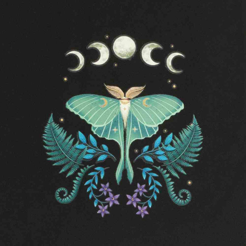 The Fashion Gift Shop: Luna Moth Polycotton Tote Bag for Everyday Use by Spirit of equinox, Lunch Boxes & Totes