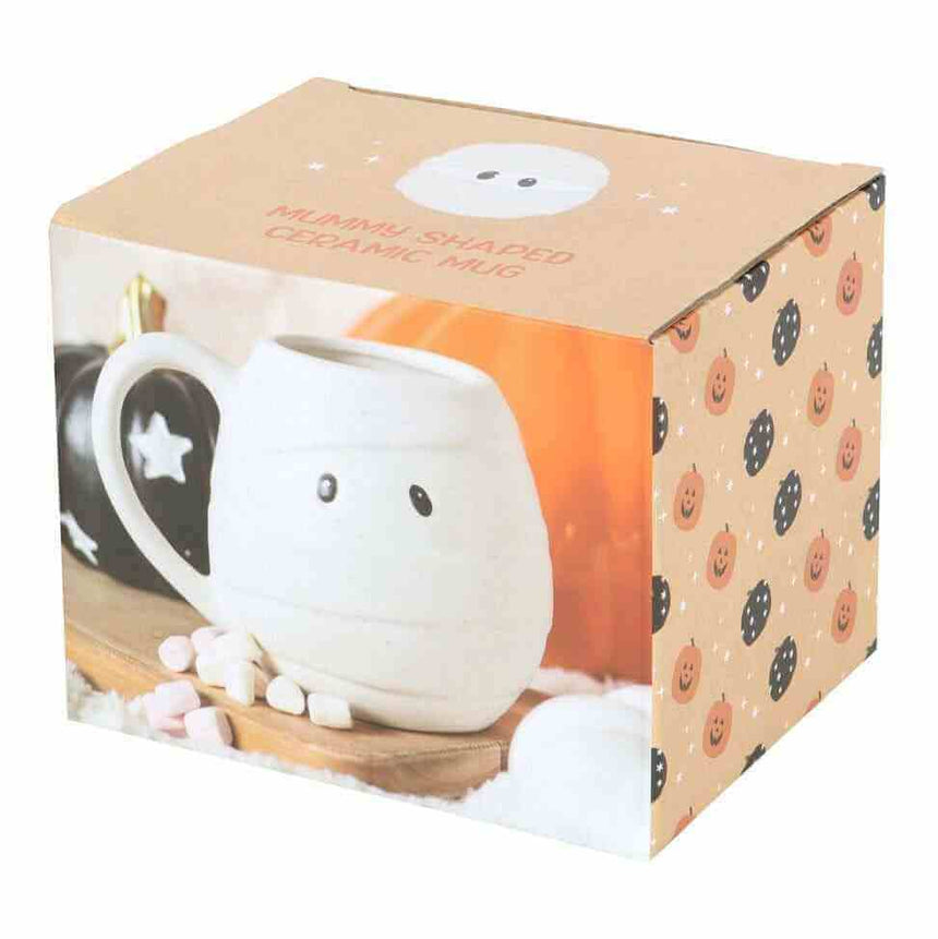 The Fashion Gift Shop: Mummy Shaped Rounded Mug for Halloween Fun and Decor by Spirit of equinox, Mugs and Cups