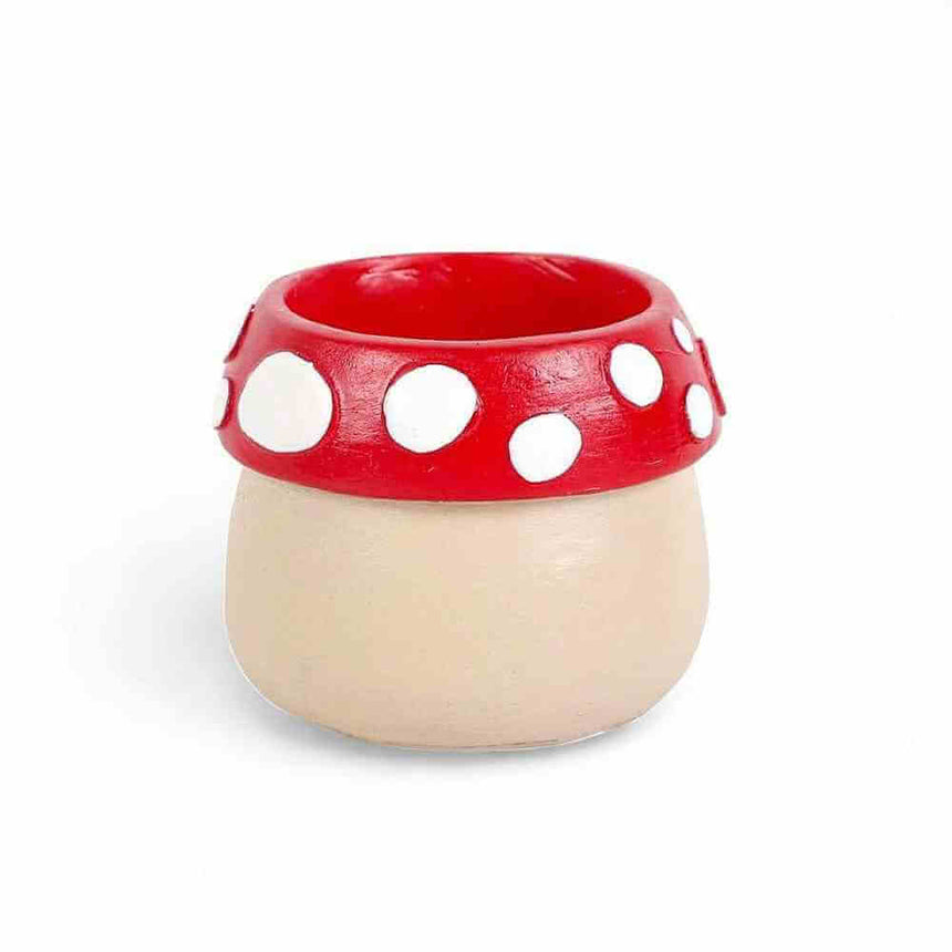 The Fashion Gift Shop: Mushroom House Resin Tealight Holder by Jones Home & Gifts, Tea Light Holder
