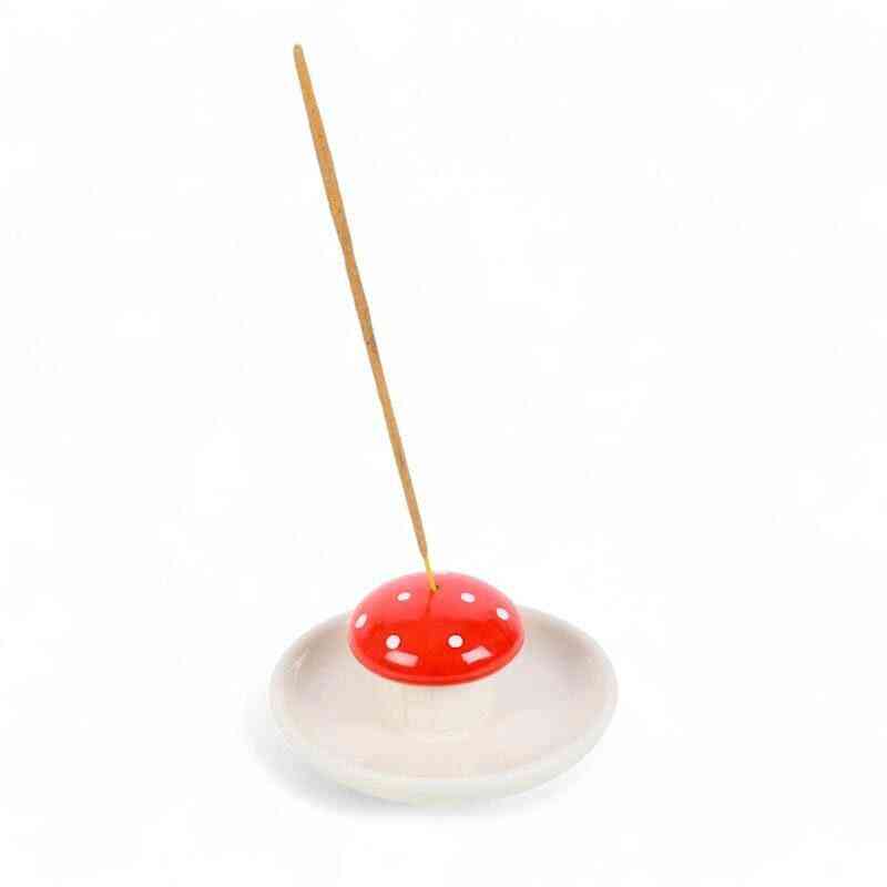 Mushroom Incense Stick Holder, Fragrance Mushroom Decor by Jones Home & Gifts