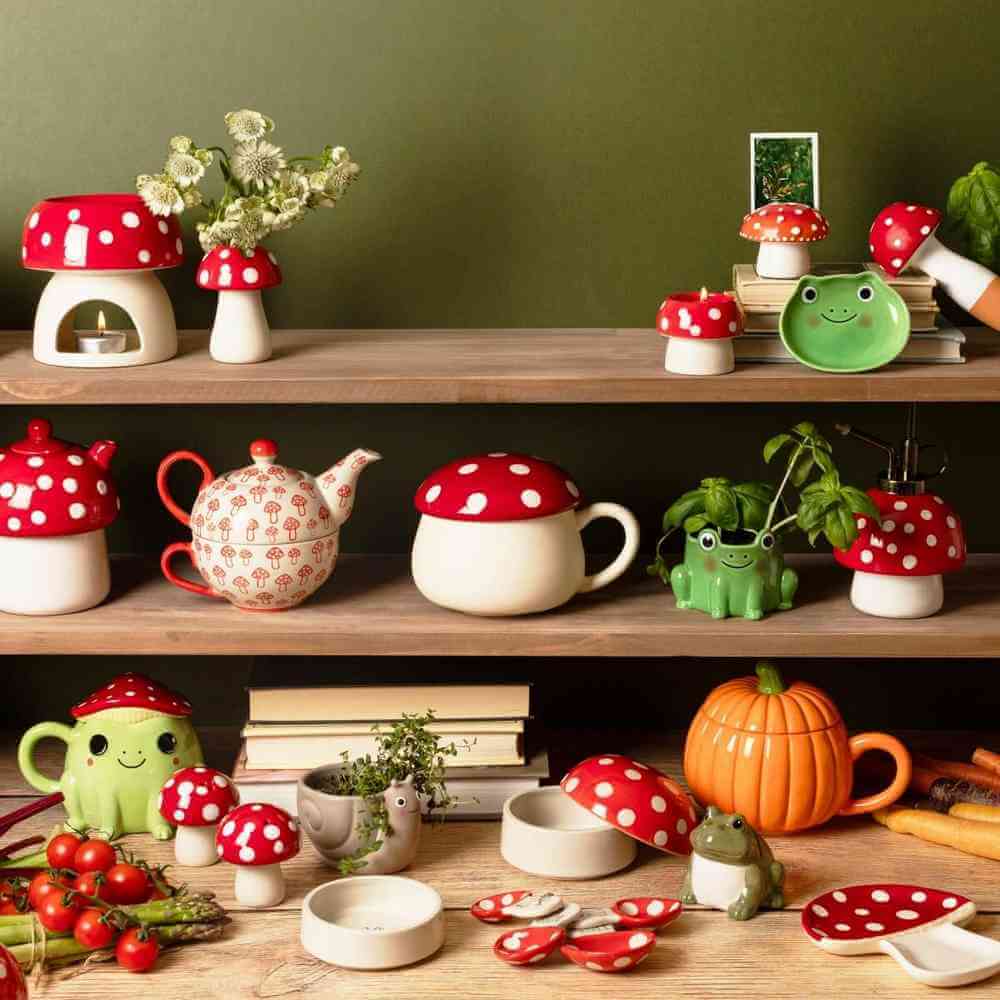 The Fashion Gift Shop: Mushroom Jewellery Trinket Dish by Sass and Belle, Jewellery Dish