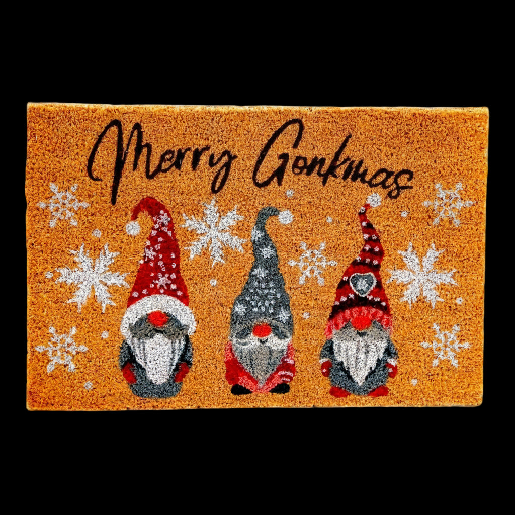 Natural Merry Gonkmas Christmas Doormat by Jones Home & Gifts