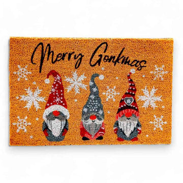 Natural Merry Gonkmas Christmas Doormat - The Fashion Gift Shop by Jones Home & Gifts