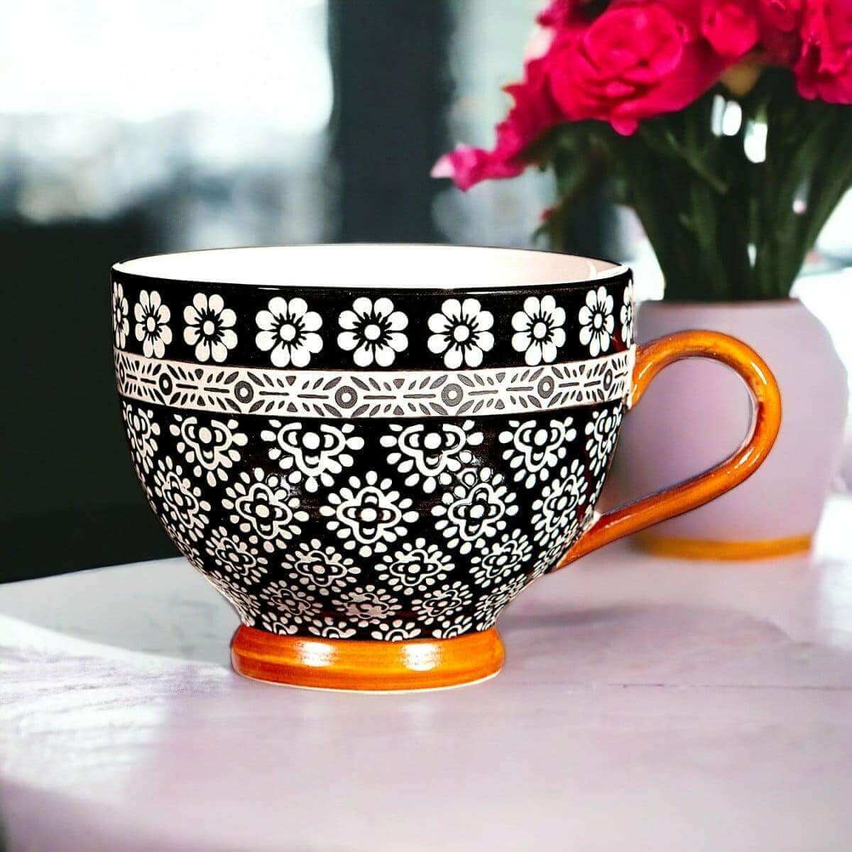 The Fashion Gift Shop: Nisha Teacup, Geometric Pattern Cup by Sass and Belle, Coffee & Tea Cups