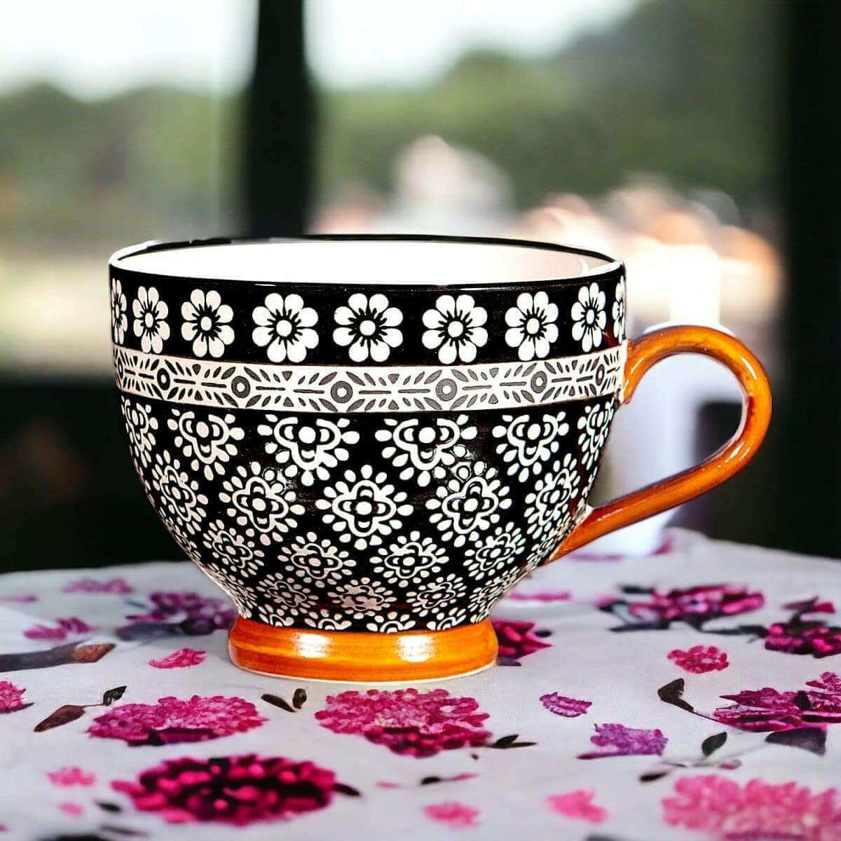 The Fashion Gift Shop: Nisha Teacup, Geometric Pattern Cup by Sass and Belle, Coffee & Tea Cups
