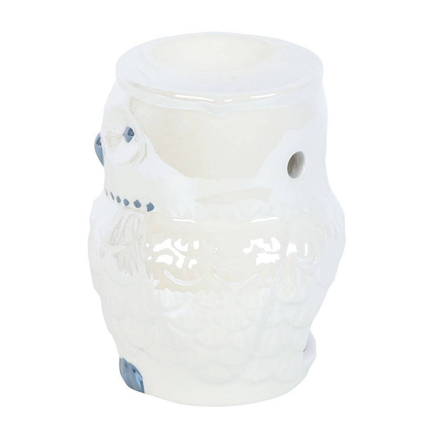 The Fashion Gift Shop: Owl Shaped Iridescent Oil Burner and Wax Warmer Decor by Spirit of equinox, Oil Burner & Wax Melters