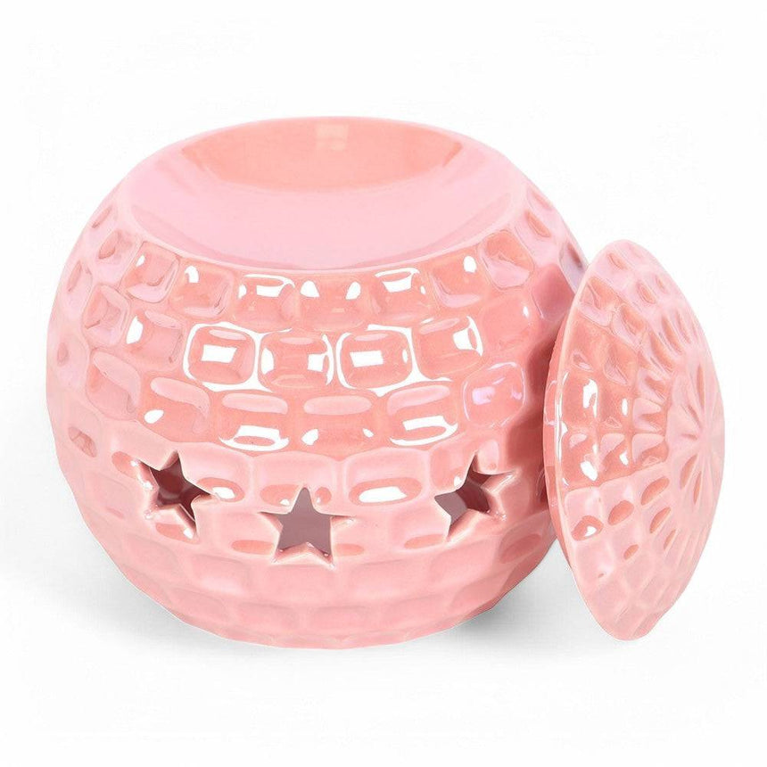 The Fashion Gift Shop: Pink Retro Disco Ball Oil Burner, Retro Rodeo Collection by Jones Home & Gifts, Oil Burner & Wax Melters