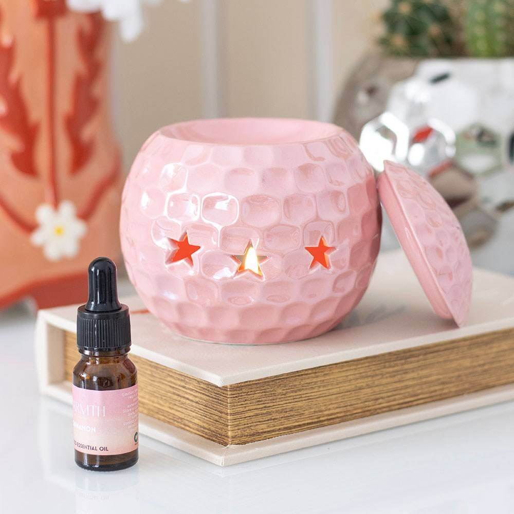 Pink Retro Disco Ball Oil Burner, Retro Rodeo Collection by Jones Home & Gifts