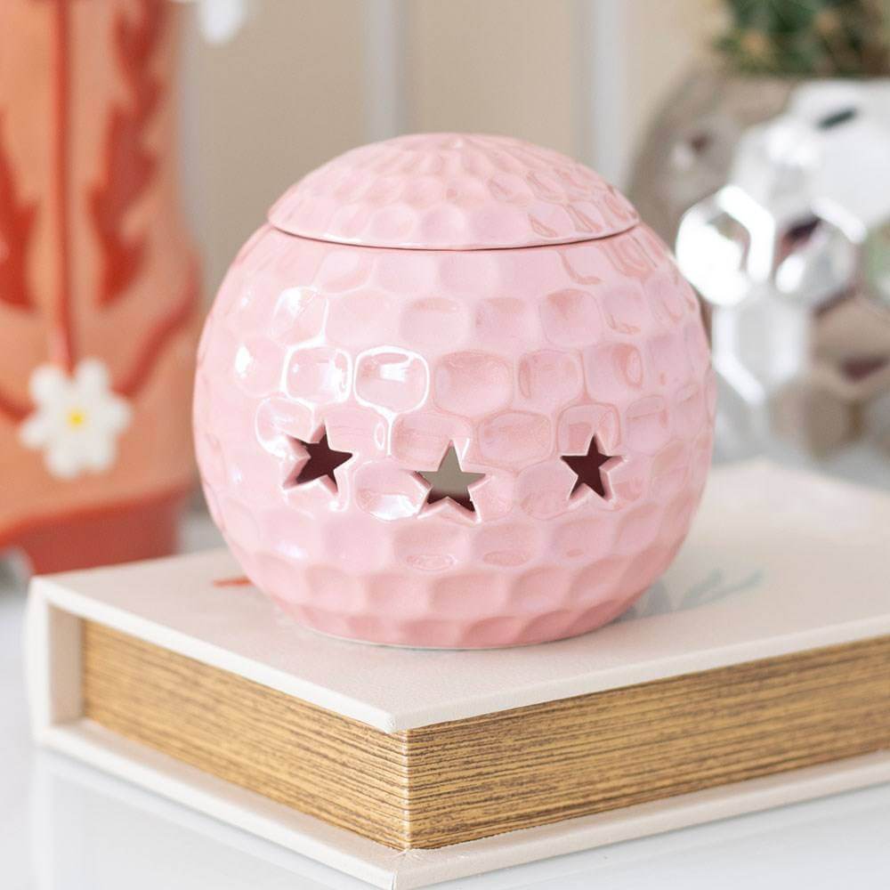 Pink Retro Disco Ball Oil Burner, Retro Rodeo Collection by Jones Home & Gifts