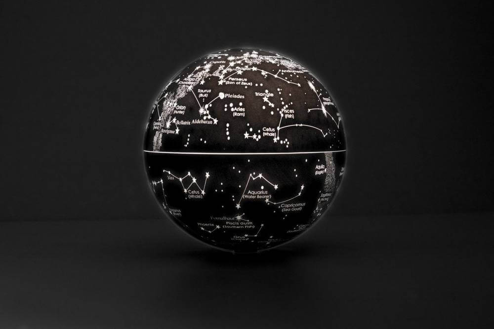 Revolving Night Sky Globe, Light-Up Constellation Globe by SuckUK