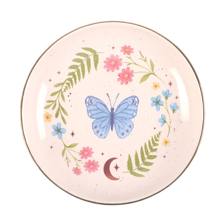 Luna Bloom Butterfly Trinket Dish