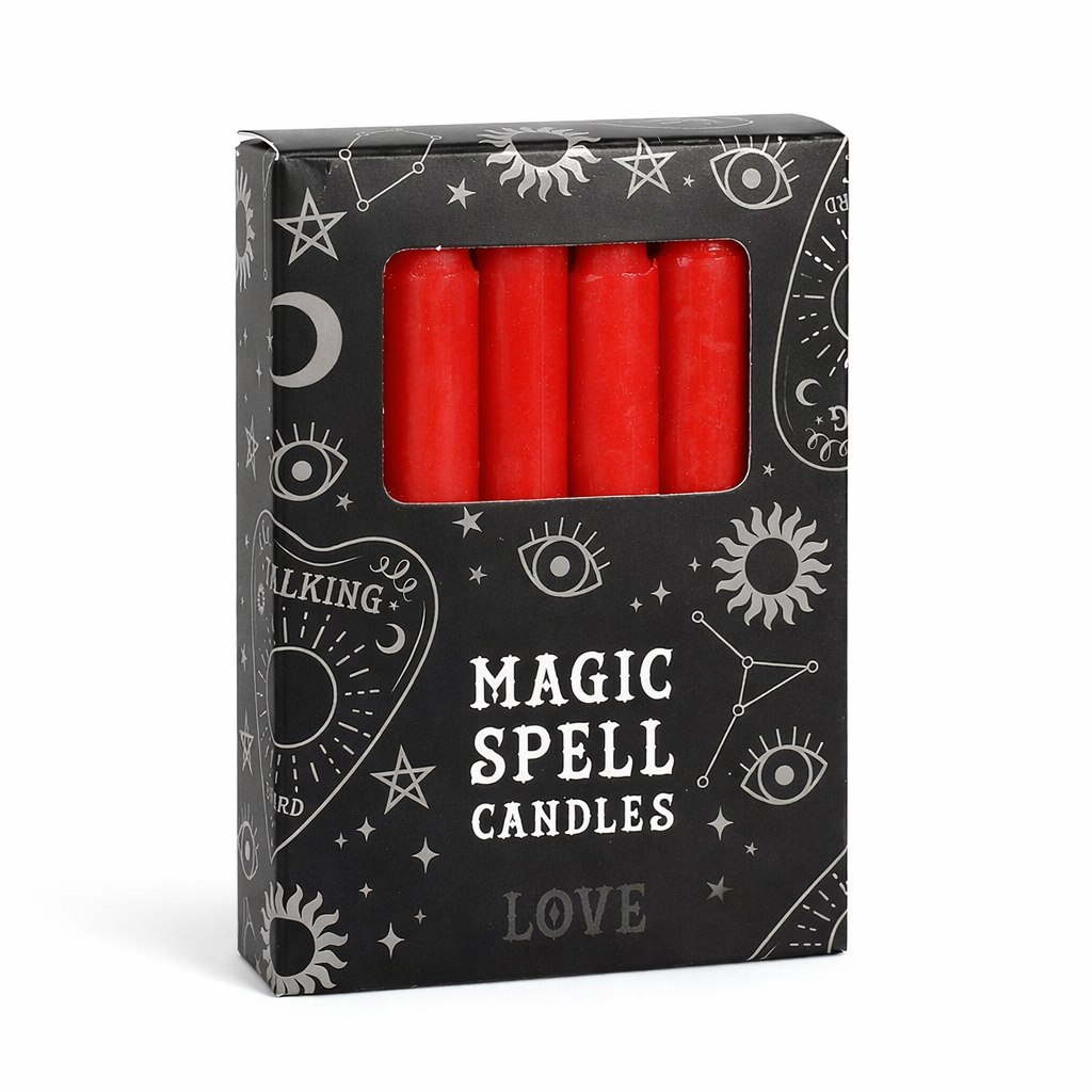 Casting Spell Candles Box of 12 for Manifesting Solid Colours