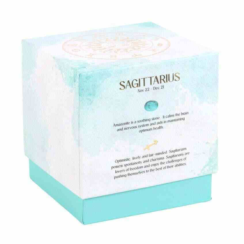 The Fashion Gift Shop: Sagittarius Ylang Ylang & Amber Gemstone Zodiac Candle by Jones Home & Gifts, Candles