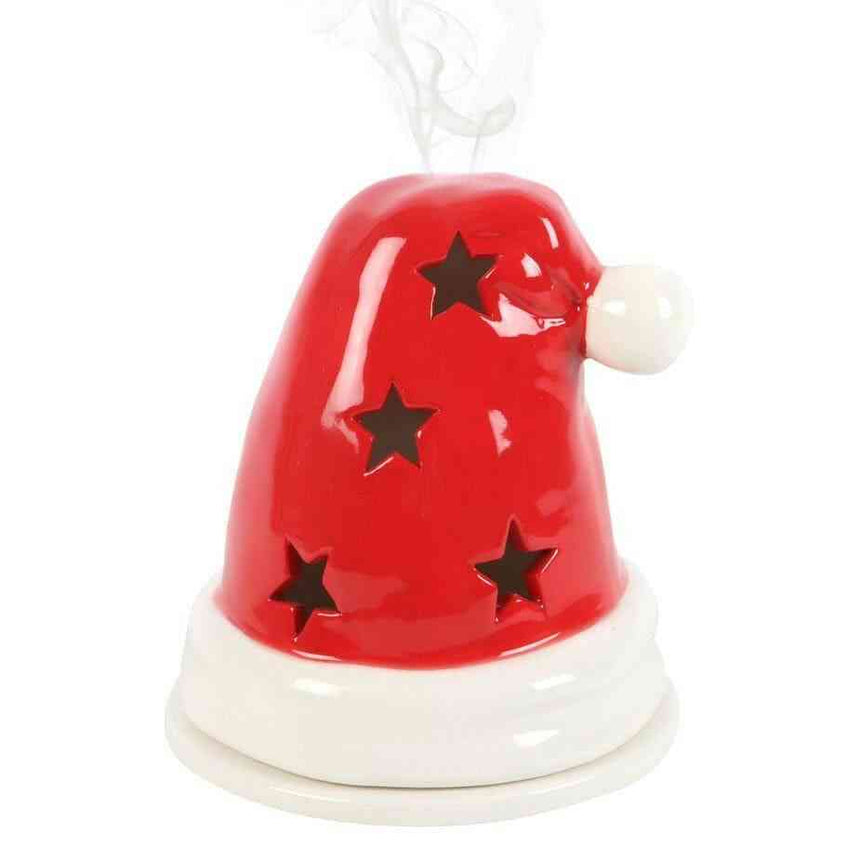 The Fashion Gift Shop: Santa Hat Incense Cone Burner and Tealight Holder by Jones Home & Gifts, Incense Holders