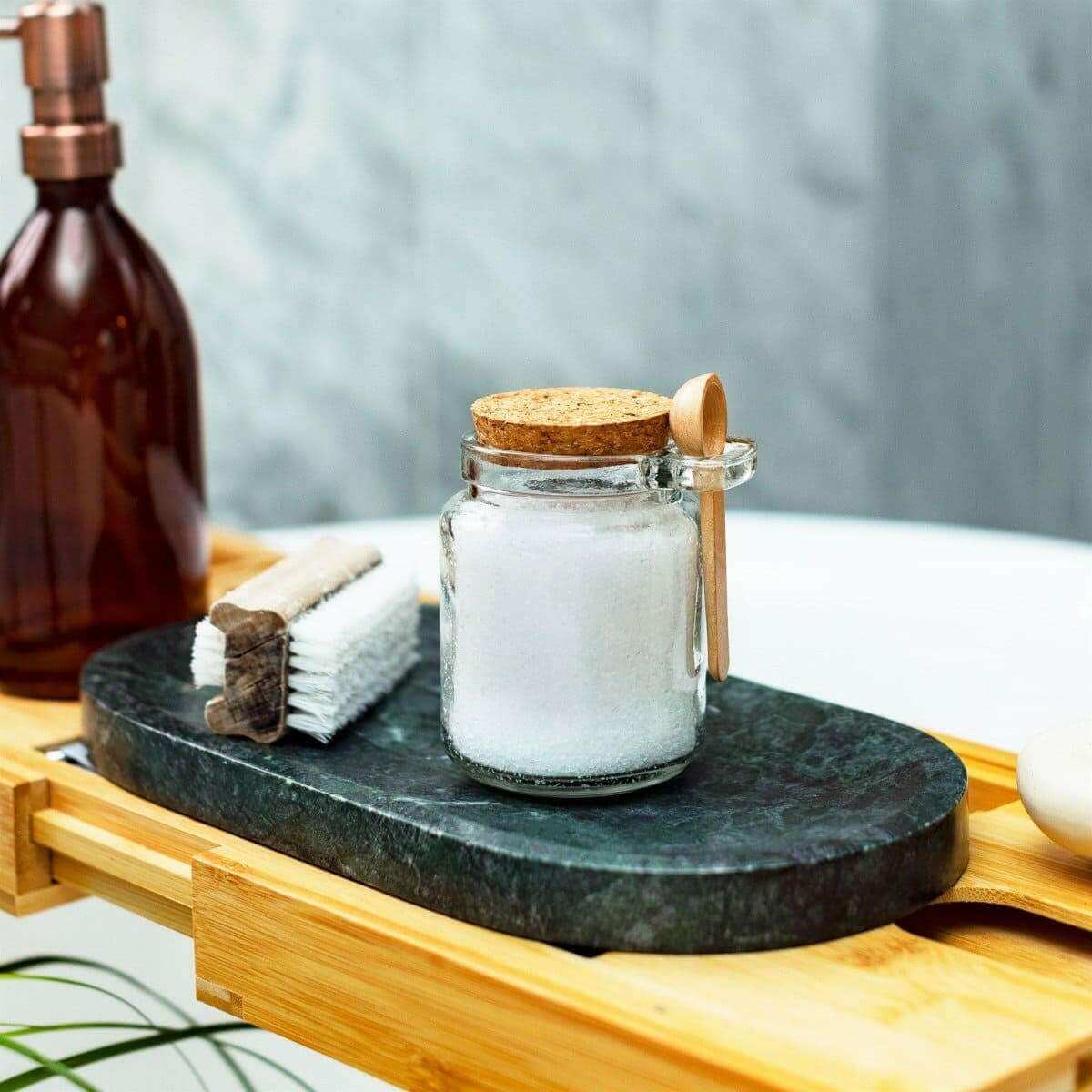 The Fashion Gift Shop: Small Jar With Cork Lid and Bamboo Spoon, Plastic Free, Reusable by Sass and Belle, Food Storage Accessories