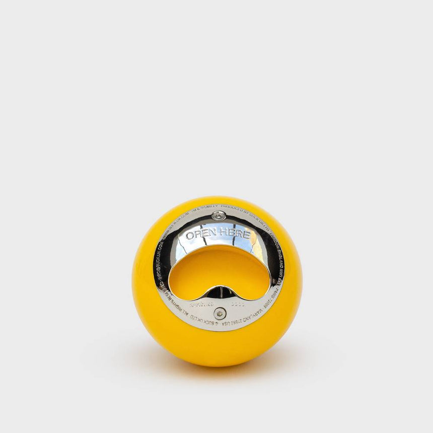 The Fashion Gift Shop: Smiley Bottle Opener, Bright Yellow, Made from a Pool Ball by SuckUK, Bottle Openers