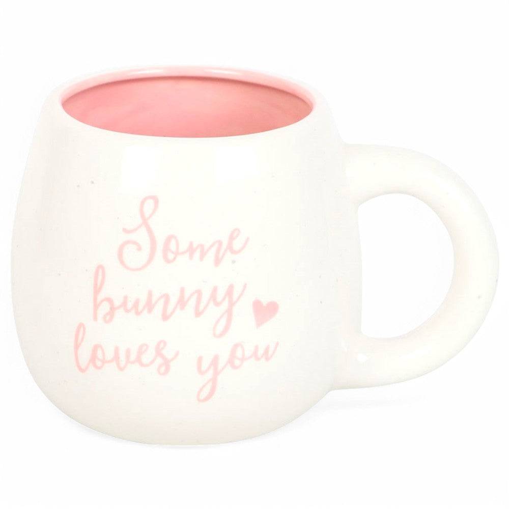 The Fashion Gift Shop: Some Bunny Loves You Surprise Mug, Peekaboo, 500ml capacity. by Jones Home & Gifts, Mugs and Cups