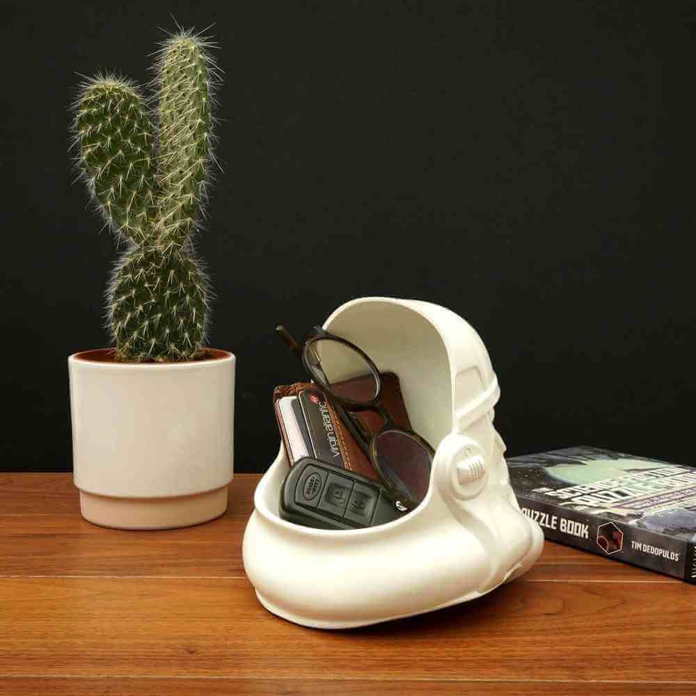 The Fashion Gift Shop: Stormtrooper Desk Tidy Helmet Design Star Wars Original by Luckies, Desk Organizers
